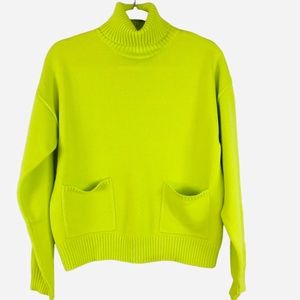 Gilli Pocketed Turtleneck Relaxed Thick Knit Sweater Stretchy Women’s Sz S